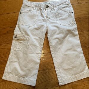 White Cargo Shorts